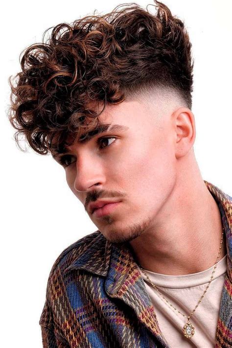 short curly haircuts guys|semi curly hair male.